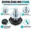 TALENTEC home Threaded, Height-Adjustable Feet Compatible with Samsung Washing Machines, 4-Pack, Black/Metallic view 3