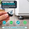 TALENTEC home Threaded, Height-Adjustable Feet Compatible with Samsung Washing Machines, 4-Pack, Black/Metallic view 4