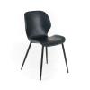 MONDO VIRO Liam Elegant Soft-Touch Faux Leather Dining Chairs, Vintage, 45 x 55 x 83 cm, Set of 8, Petrol view 1