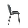 MONDO VIRO Liam Elegant Soft-Touch Faux Leather Dining Chairs, Vintage, 45 x 55 x 83 cm, Set of 8, Petrol view 3