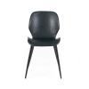 MONDO VIRO Liam Elegant Soft-Touch Faux Leather Dining Chairs, Vintage, 45 x 55 x 83 cm, Set of 8, Petrol view 4