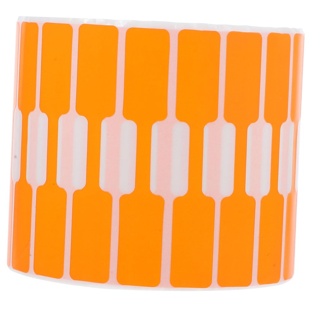 Self-Adhesive Jewelry Price Labels, Orange Paper