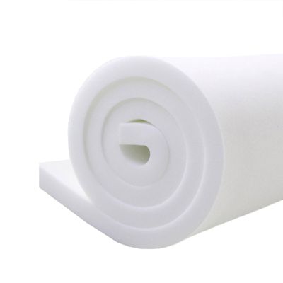 XIEMINLE High-Density Foam for Cushions, Sofas, Dining Chairs, Pet Beds and Window Seats, Firm White Upholstery Foam, 12 cm Thick, 120 x 30 cm