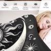 Sun and Moon Flannel Throw Blanket, Soft and Warm, 130 x 180 cm view 3