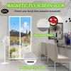 SYC Magnetic Insect Screen Door, Self-Adhesive, No Drilling, White, 95 x 255 cm view 4