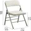 CUSTCH Folding Chair for Home, Office, Dining, and Training, ziyu view 3