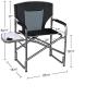 CUSTCH Folding Camping Chair with Side Table view 2