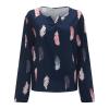 Women's Black Short-Sleeve Tunic Blouse view 3