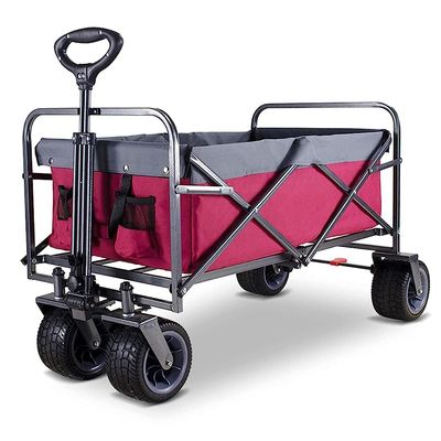Foldable Camping and Garden Wagon, Heavy-Duty, 92 L Capacity
