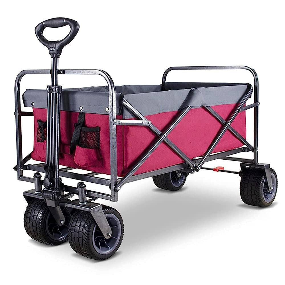 Foldable Camping and Garden Wagon, Heavy-Duty, 92 L Capacity