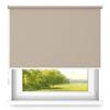 time4blinds Blackout Roller Blind, Open Roll Without Cassette, Wall or Ceiling Mount, 160 x 160 cm, Sand Brown – Right view 1