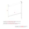 time4blinds Blackout Roller Blind, Open Roll Without Cassette, Wall or Ceiling Mount, 160 x 160 cm, Sand Brown – Right view 3