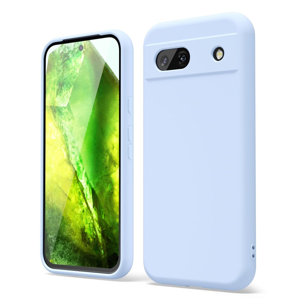 Oakxco Silicone Case for Google Pixel 8a, Light Blue