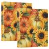 3-Ring Binder with Autumn Pumpkins and Sunflowers, 3.8 cm, 3 Pockets, for School, Office, and Home, 1 Pc view 3