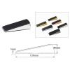 Nail-Free Zinc Alloy Door Wedge Stopper, Rubber Hidden Door Holder, Bronze, Gold, Black, Bright Chrome, 1 Piece view 4