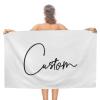 Personalized Beach Towel, 78.9 x 130.9 cm, Quick-Drying, Soft, Lightweight, Letter Monogram, Font, Travel Towel for Gym, Pool, Spa, 78.9 x 139.9 cm view 1