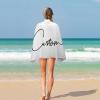 Personalized Beach Towel, 78.9 x 130.9 cm, Quick-Drying, Soft, Lightweight, Letter Monogram, Font, Travel Towel for Gym, Pool, Spa, 78.9 x 139.9 cm view 4