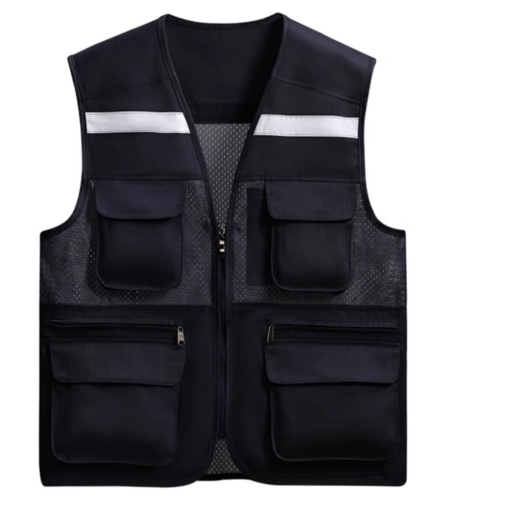 High-Visibility Reflective Safety Vest for Outdoor Work