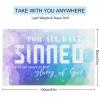 Beach Towel with “For All Have Sinned and Fall Short of the Glory of God,” Soft, 78.9 x 139.9 cm, Shrink-Resistant Cotton view 2