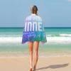 Beach Towel with “For All Have Sinned and Fall Short of the Glory of God,” Soft, 78.9 x 139.9 cm, Shrink-Resistant Cotton view 4