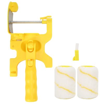 Paint Roller Brush Set, 4-Wheel Paint Edger Roller, 30 x 12 x 6.4 cm/11.8