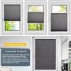 Custom-Size No-Drill Pleated Blind, 95 x 100 cm, White view 4