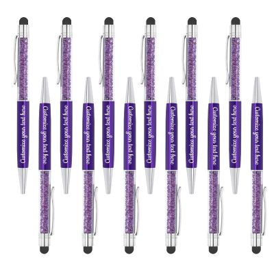 LINMQIU Personalized Ballpoint Pens, 0.5 mm Engraved with Name, Business URL, Birthday, Graduation Wishes, or Company Name, Up to 300 Pieces
