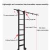Black Sliding Ladder Hardware Kit with Ladder view 4