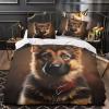 TNFHSOFT German Shepherd 3-Piece 3D Microfiber Duvet Cover Set view 2