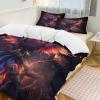 PAZZK Phnix 3D 2-Piece Duvet Cover Set, Ultra-Soft Breathable Hypoallergenic Bedding, Double 200 x 200 cm view 4