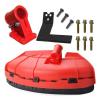 Universal Red Plastic Brush Cutter Guard for 24/26 mm Trimmers view 2
