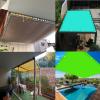 Waterproof Sun Shade Sail 4 x 5.5 m, 98% UV Protection, Orange view 2