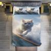 PAZZK se 3D Cat 2-Piece Duvet Cover Set, Super Soft Breathable Hypoallergenic Bedding, Double 200 x 200 cm view 2