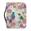 ZIATUBLES Bible Cover with Hummingbird Chrysanthemum Print view 1