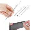 Nikou 3-Piece Phone Opening Tool Set, Universal Metal Spudgers for Tablet Repair, Silver view 4