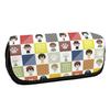 Xinchangda Bungo Stray Dogs Pencil Case with Anime Stickers, Dazai Osamu/Nakahara Chuuya, Large Capacity, Type 9 view 1