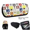 Xinchangda Bungo Stray Dogs Pencil Case with Anime Stickers, Dazai Osamu/Nakahara Chuuya, Large Capacity, Type 9 view 2