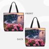 MMSJSBVY Large-Capacity Shopping Tote Bag, Orange, Ireland Outdoors County Clare Cliffs, One Size view 3