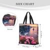 MMSJSBVY Large-Capacity Shopping Tote Bag, Orange, Ireland Outdoors County Clare Cliffs, One Size view 4