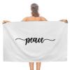 Peace Beach Towel, Absorbent, 78.9 x 130.9 cm, Colorfast Microfiber view 1