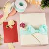 Magibeads 20 m Polyester Ruffle Ribbon, 4.8 cm, Wired Edge, Pleated Ribbon for Crafts, Bouquets, Weddings and Gift Wrapping (Turquoise, Pale Gold-Red) view 4