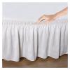 Three-Sided Fabric Wraparound Elastic Bed Skirt view 4