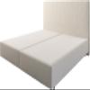 DELIFE Dream-Well Bouclé Cream-White Box Spring Bed Frame 200 x 200 cm view 1