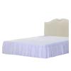 LIZHAYG Solid-Color Bed Skirt, Easy On/Off, 13.8-Inch Drop, King, Gold view 3