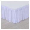 LIZHAYG Solid-Color Bed Skirt, Easy On/Off, 13.8-Inch Drop, King, Gold view 4