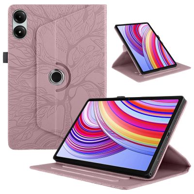 LMFULM Case for Xiaomi Redmi Pad Pro 12.1-inch, Rose Gold Tree