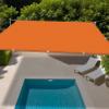 Waterproof Shade Sail 3 x 9.5 m, UV, Sun and Wind Protection, Orange view 1
