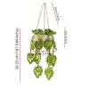 Raypontia Crochet Hanging Plant for Car, 20–25 cm, Boho Car Mirror Decor view 2