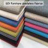 Sewing Fabric, Solid-Colored Linen Fabric by the Yard, DIY Upholstery Fabric for Sofas, Tablecloths, Curtains and Chairs, Washable (Rose Red, 58.26 x 39.37 in) view 3