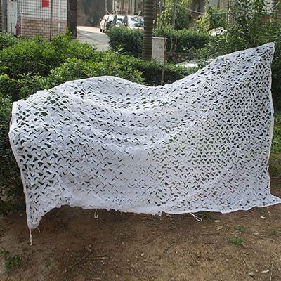 CUPLES Camouflage Net Outdoor Camo Net, White Canopy, 1.5x2m, 2x3m, 2x4m, 3x5m, 4x6m, 5x6m, 6x8m, 7x10m, 10x10m, for Garden, Leisure, Camping, Parties, Bars, Decor, Woodland